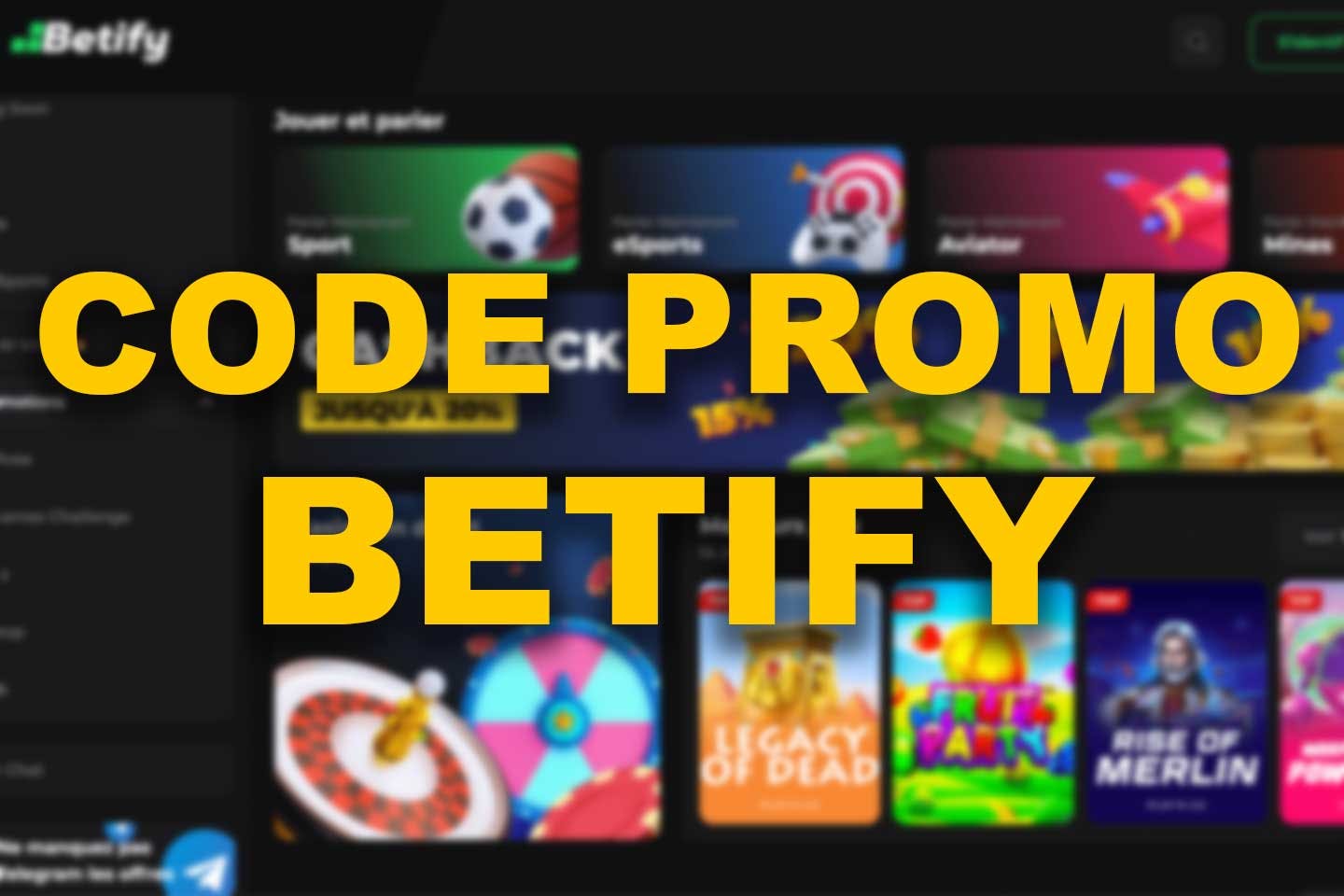 code promo Betify Casino